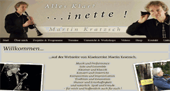 Desktop Screenshot of allesklarinette.com